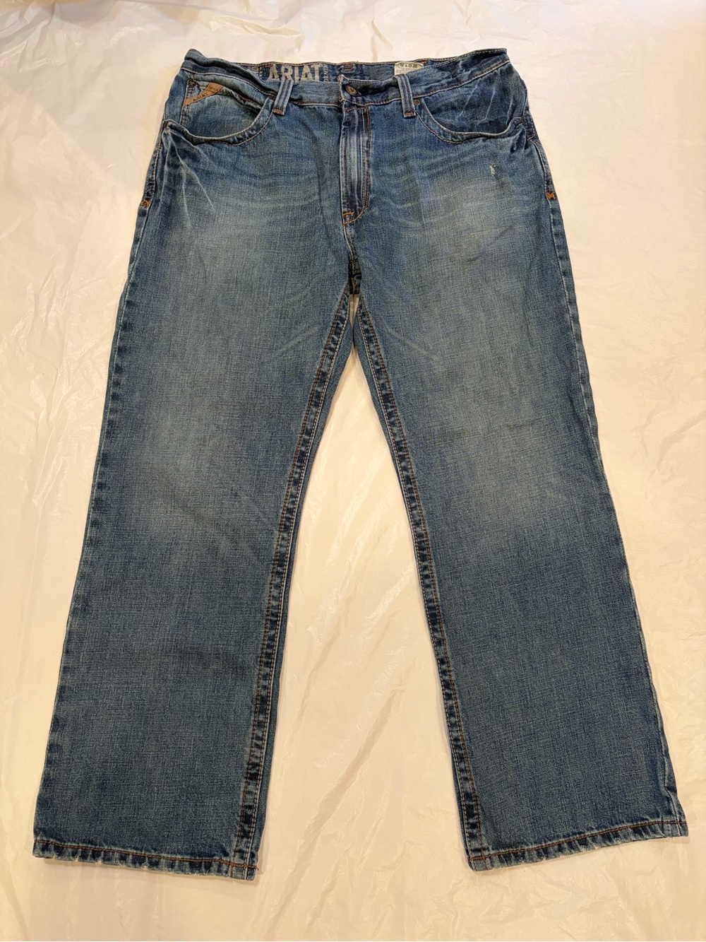 Ariat Denim Jeans Men's 36x30 Blue Med Wash 100% Cotton